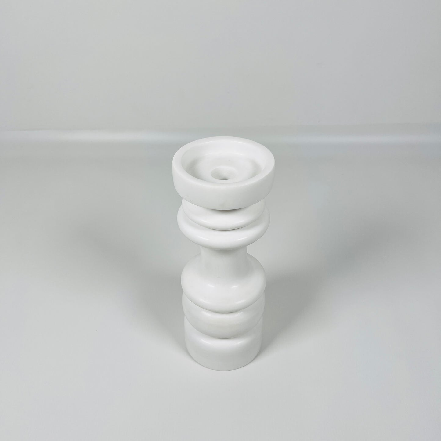 Shaker Candle Stand - White
