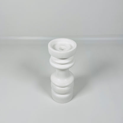 Shaker Candle Stand - White
