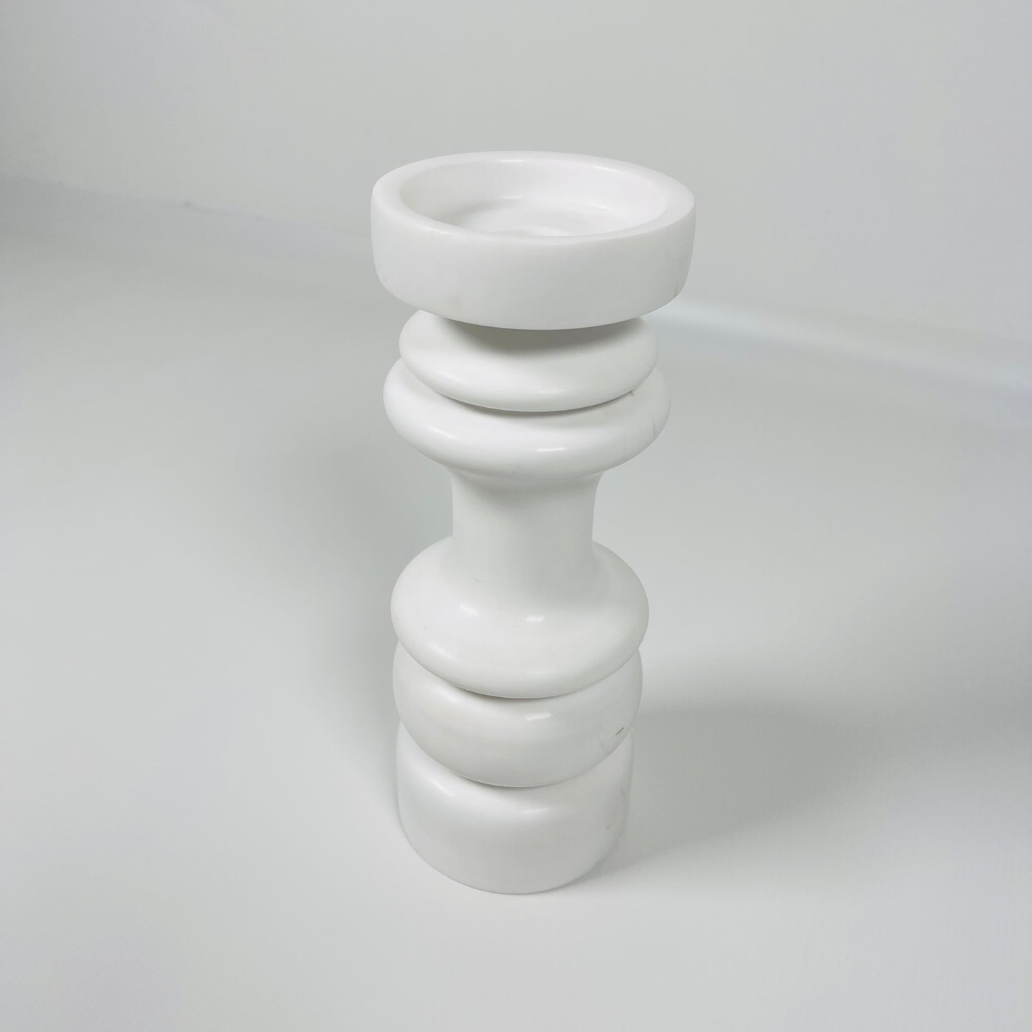 Shaker Candle Stand - White