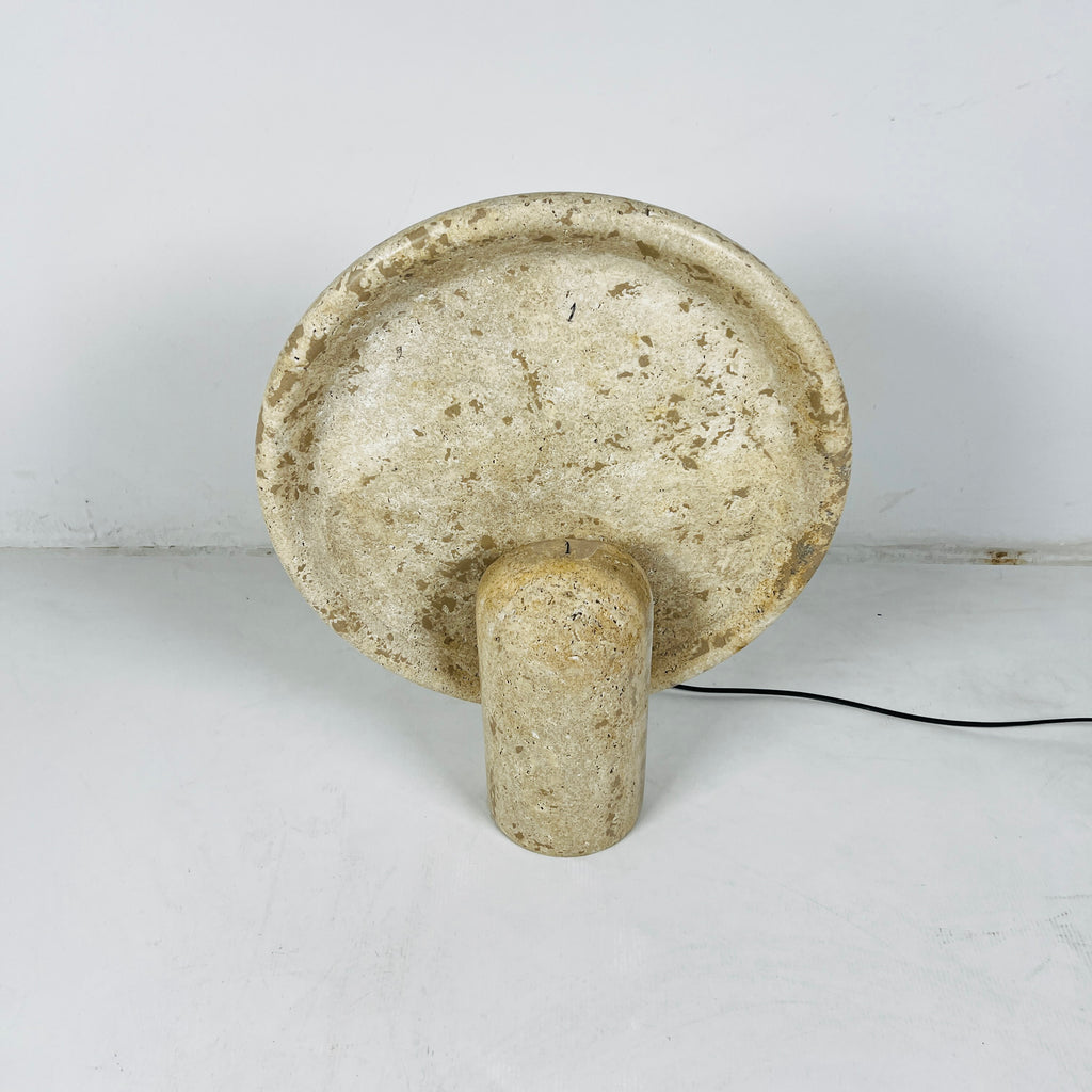 Travertine Disk Spotted Table Lamp