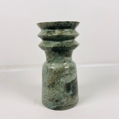 Ribbed Vase - Green