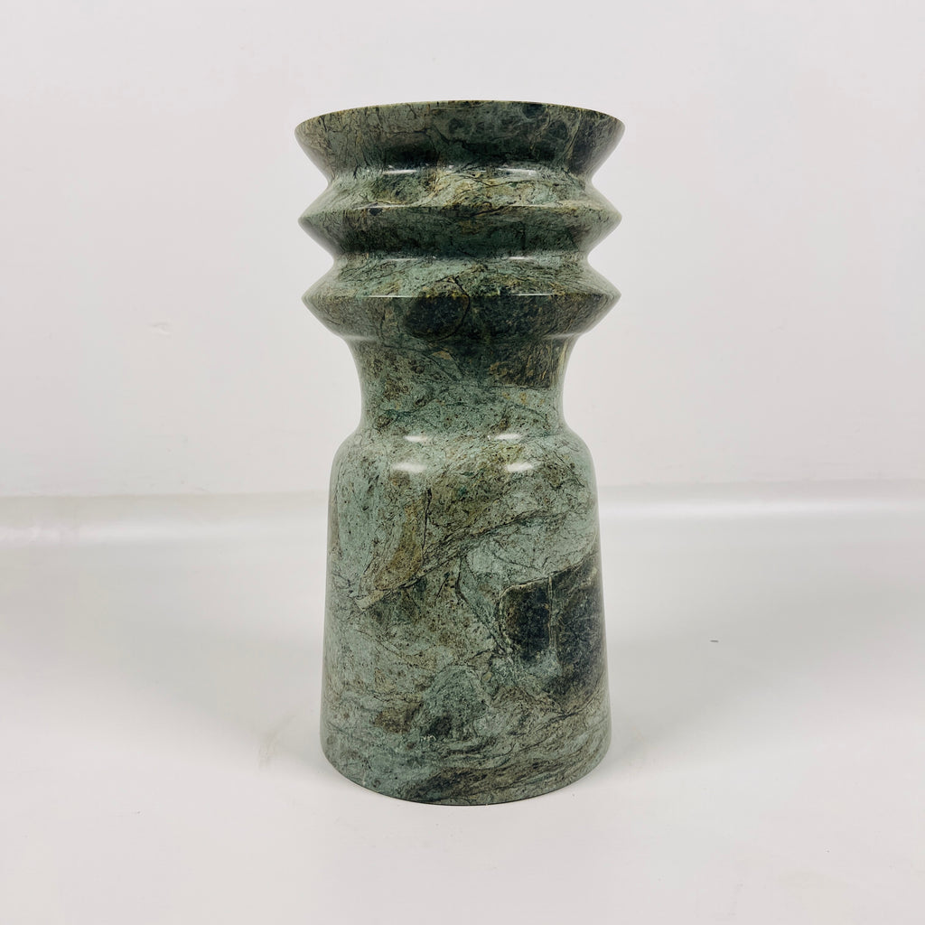 Swirl Head Green Lined Vase