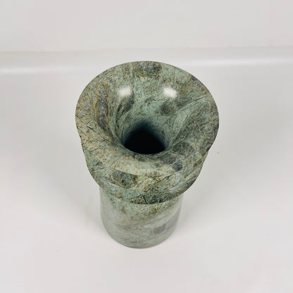 Ribbed Vase - Green