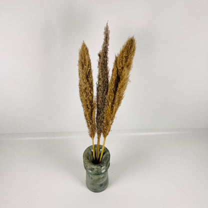 Ribbed Vase - Green