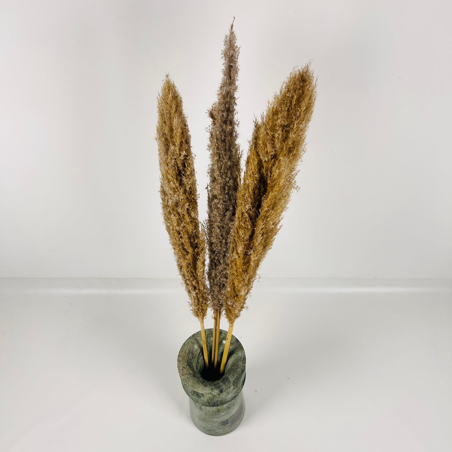 Ribbed Vase - Green