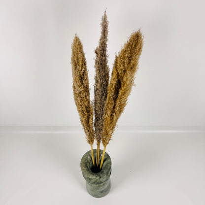 Ribbed Vase - Green