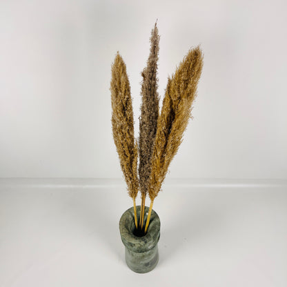 Ribbed Vase - Green