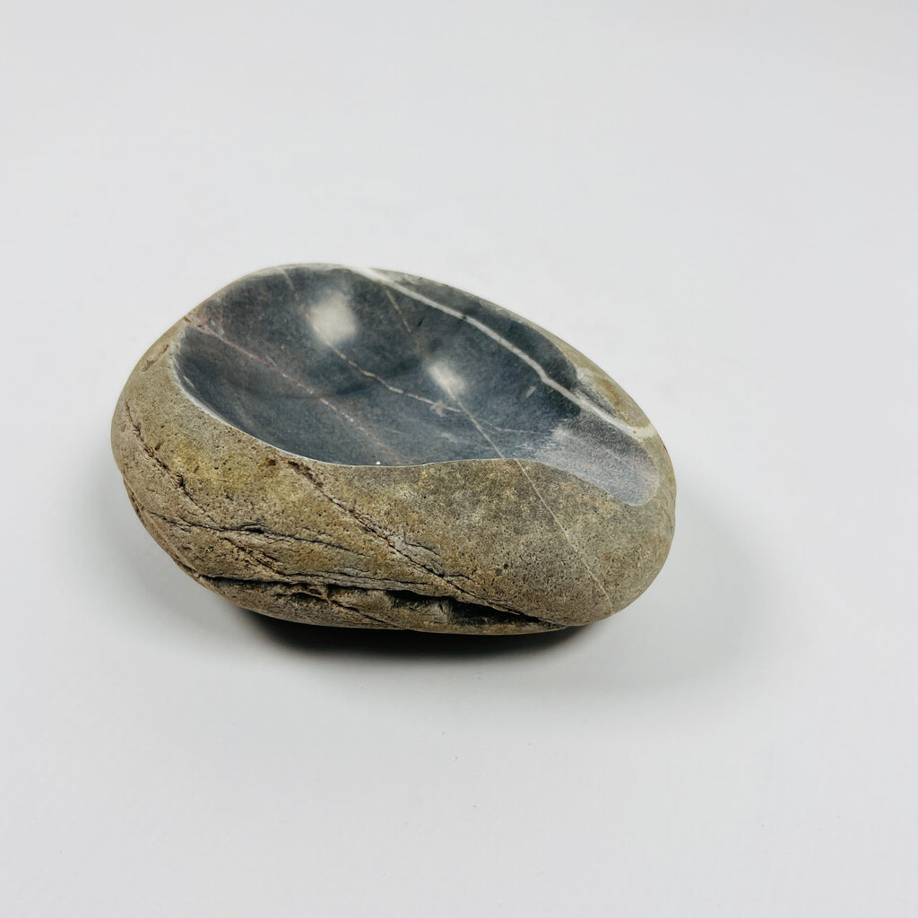 River Stone Dark Grey Lined Ash Tray