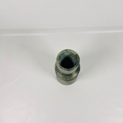 Ringed Marble Vase - Green