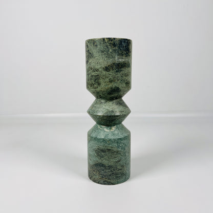 Bulged Disc Candle Stand - Green