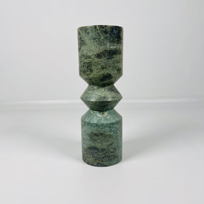 Bulged Disc Candle Stand - Green