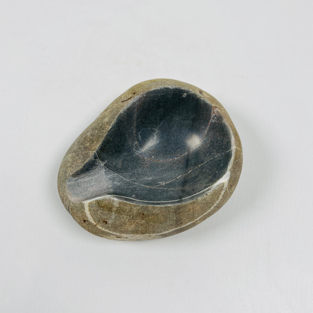 River Stone Dark Grey Lined Ash Tray