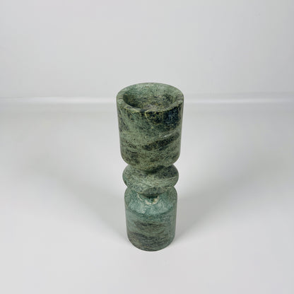 Bulged Disc Candle Stand - Green