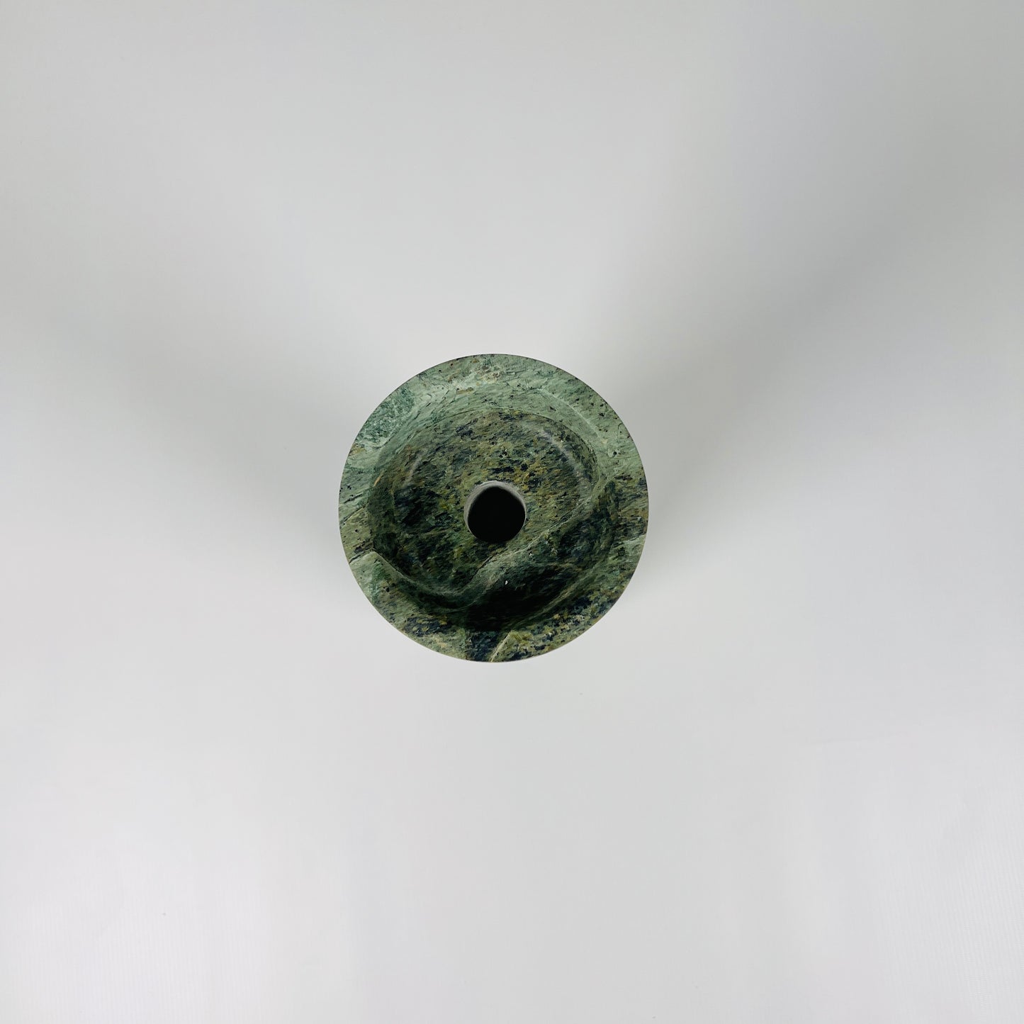 Bulged Disc Candle Stand - Green