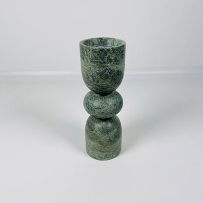 Orb-Linked Candle Stand - Green