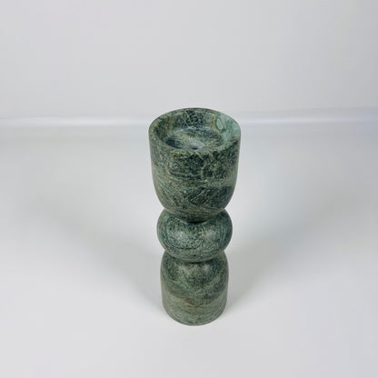 Orb-Linked Candle Stand - Green