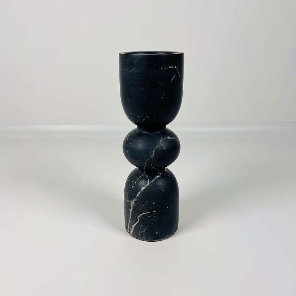 Taxila Stone Contour Curve Candle Stand