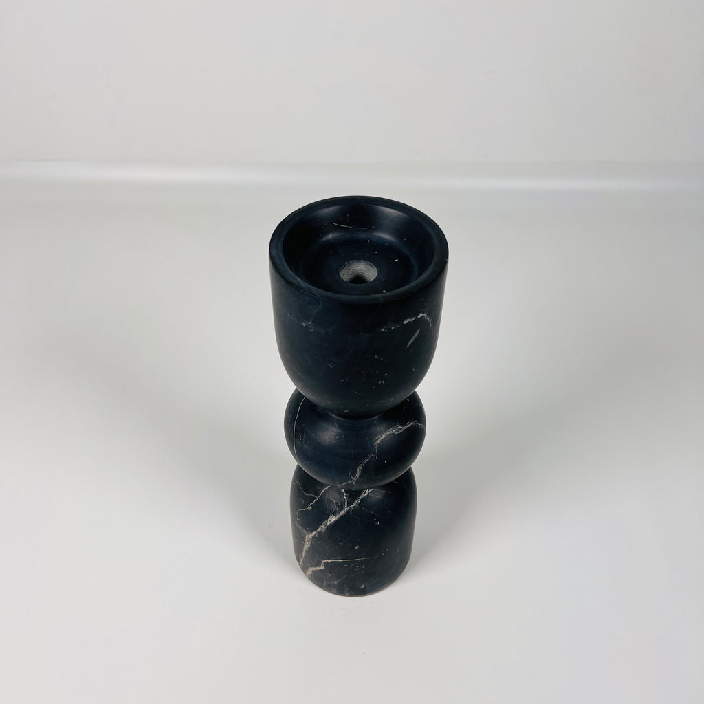 Taxila Stone Contour Curve Candle Stand