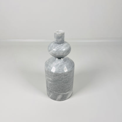 Bulbed Bottle-neck Candle Stand - Gray