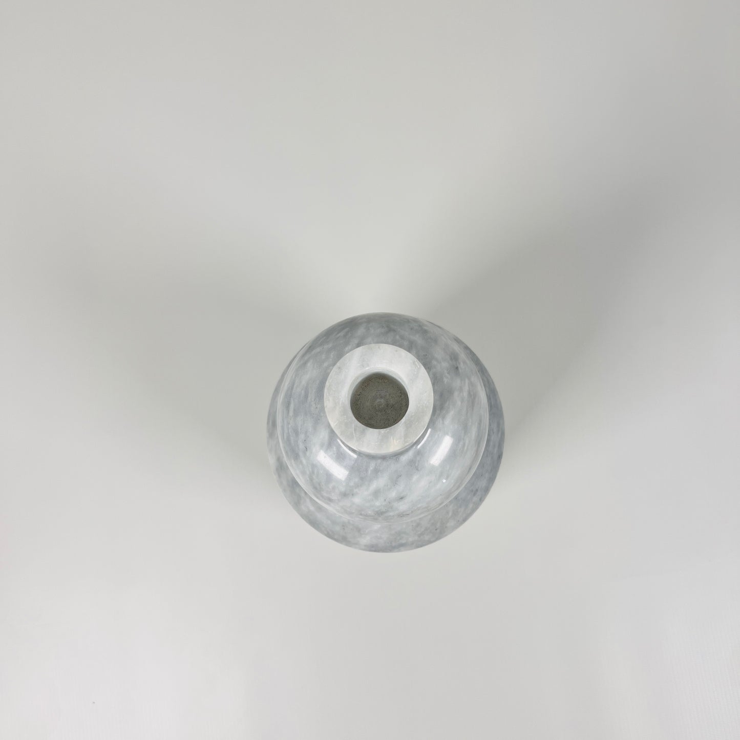 Bulbed Bottle-neck Candle Stand - Gray