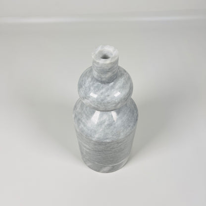 Bulbed Bottle-neck Candle Stand - Gray