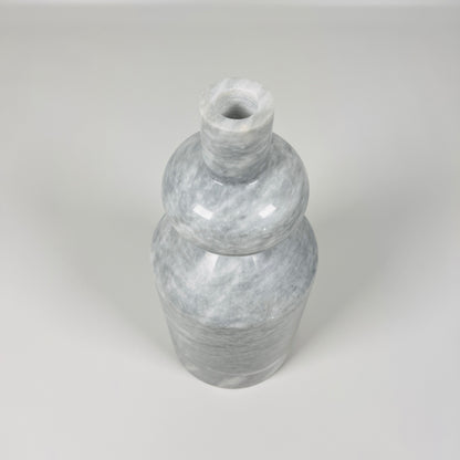 Bulbed Bottle-neck Candle Stand - Gray
