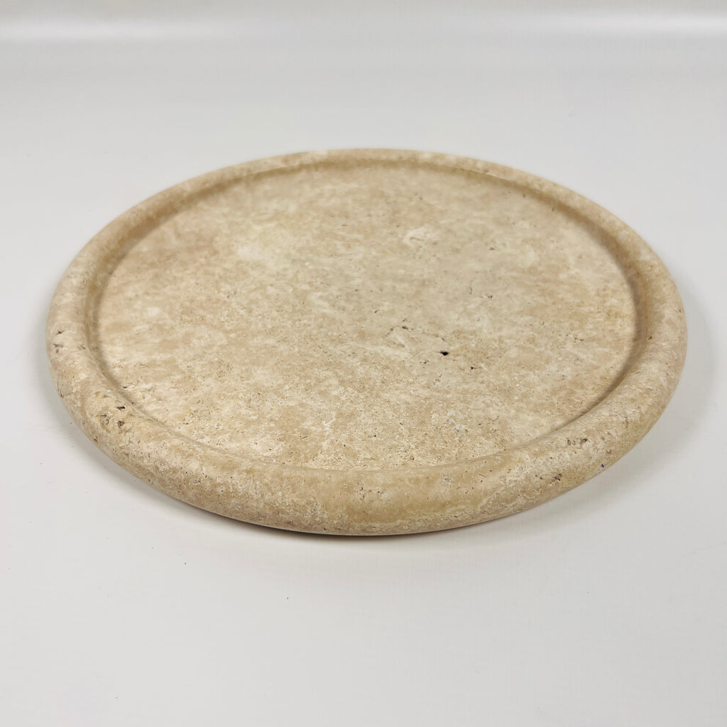 Beige Travertine Plate