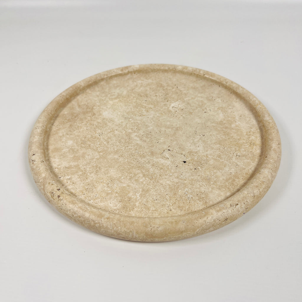 Beige Travertine Plate