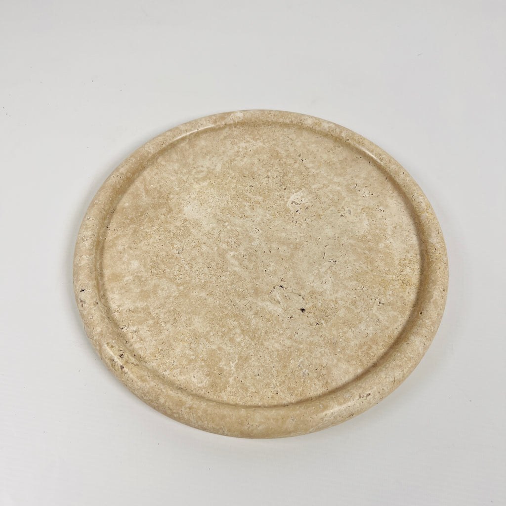 Beige Travertine Plate