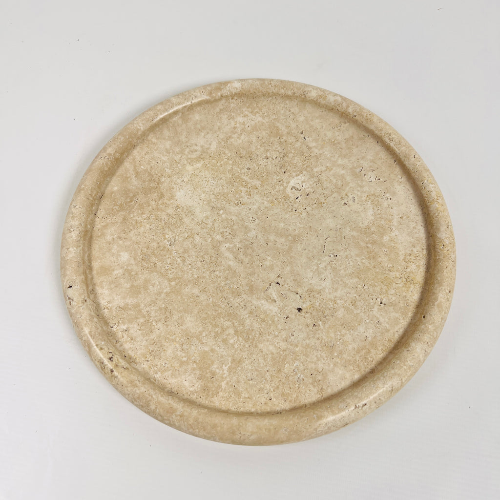 Beige Travertine Plate