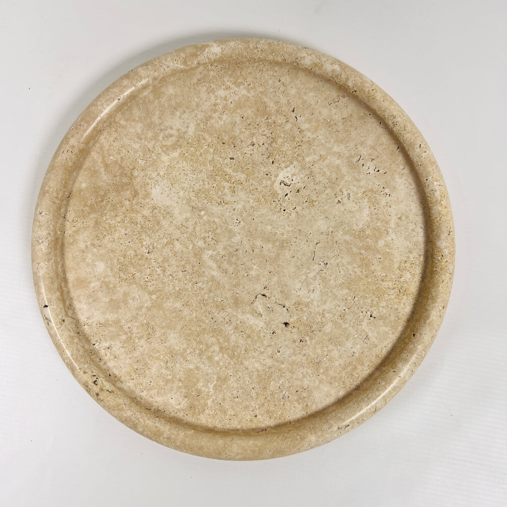 Beige Travertine Plate