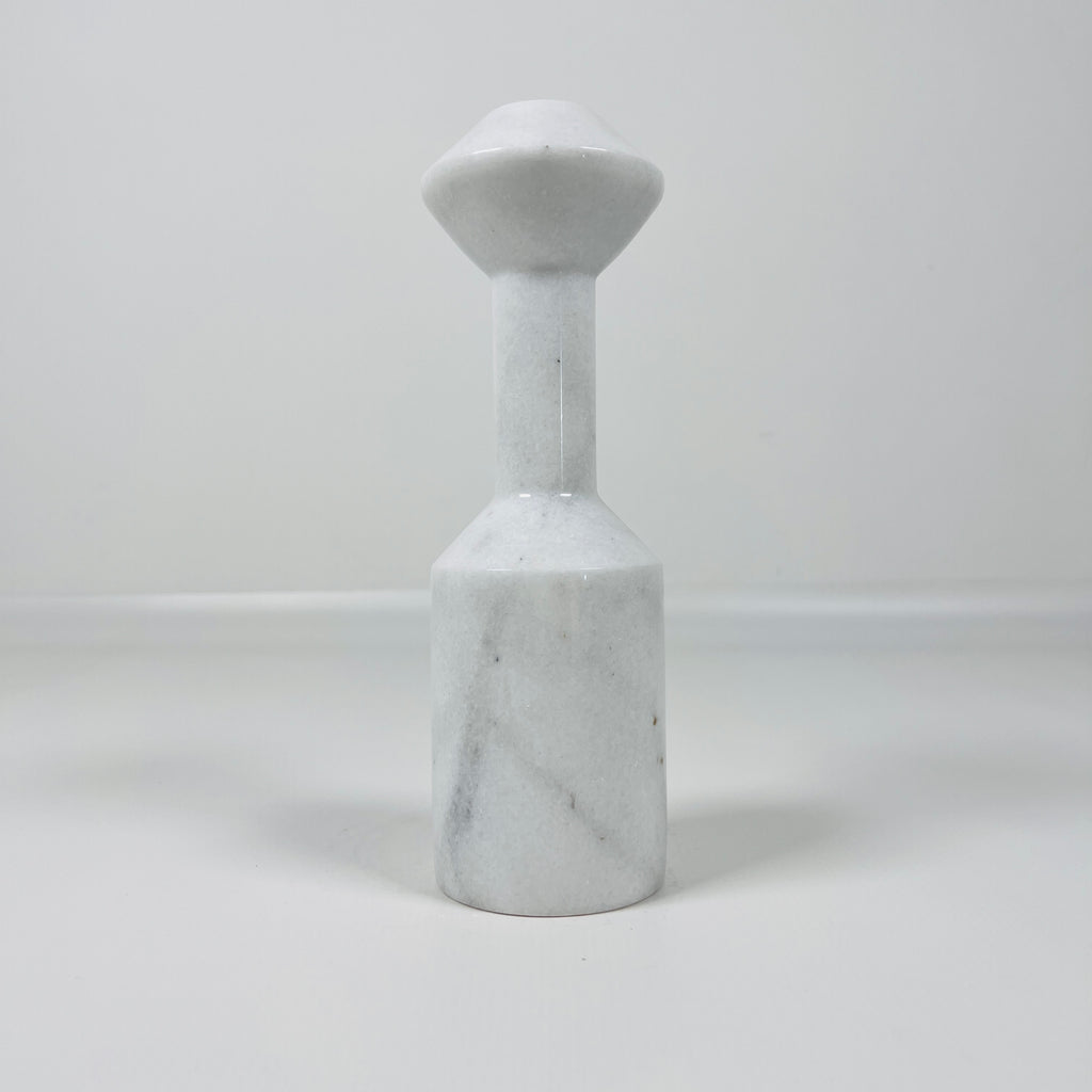 Ziarat White Palatine Pillar Candle Stand