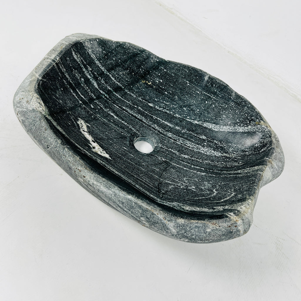 Light Brushed River Stone Sink