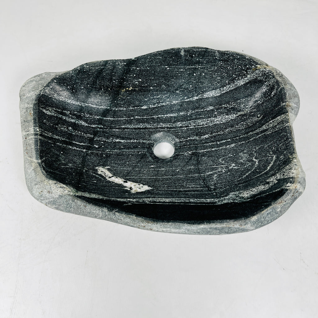 Light Brushed River Stone Sink