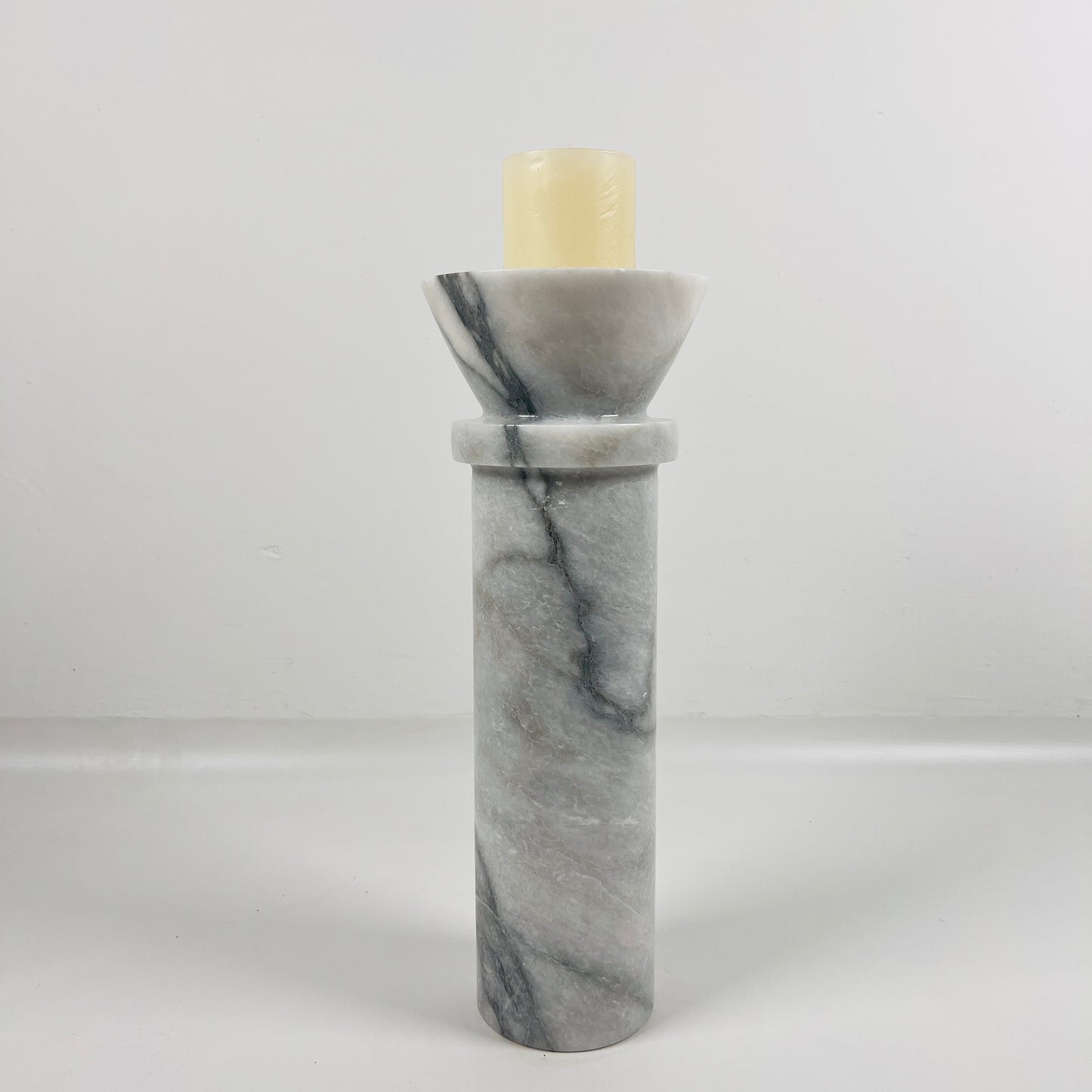 Torch Candle Stand - Gray