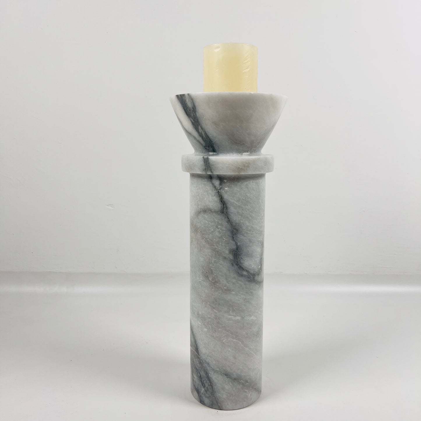 Torch Candle Stand - Gray
