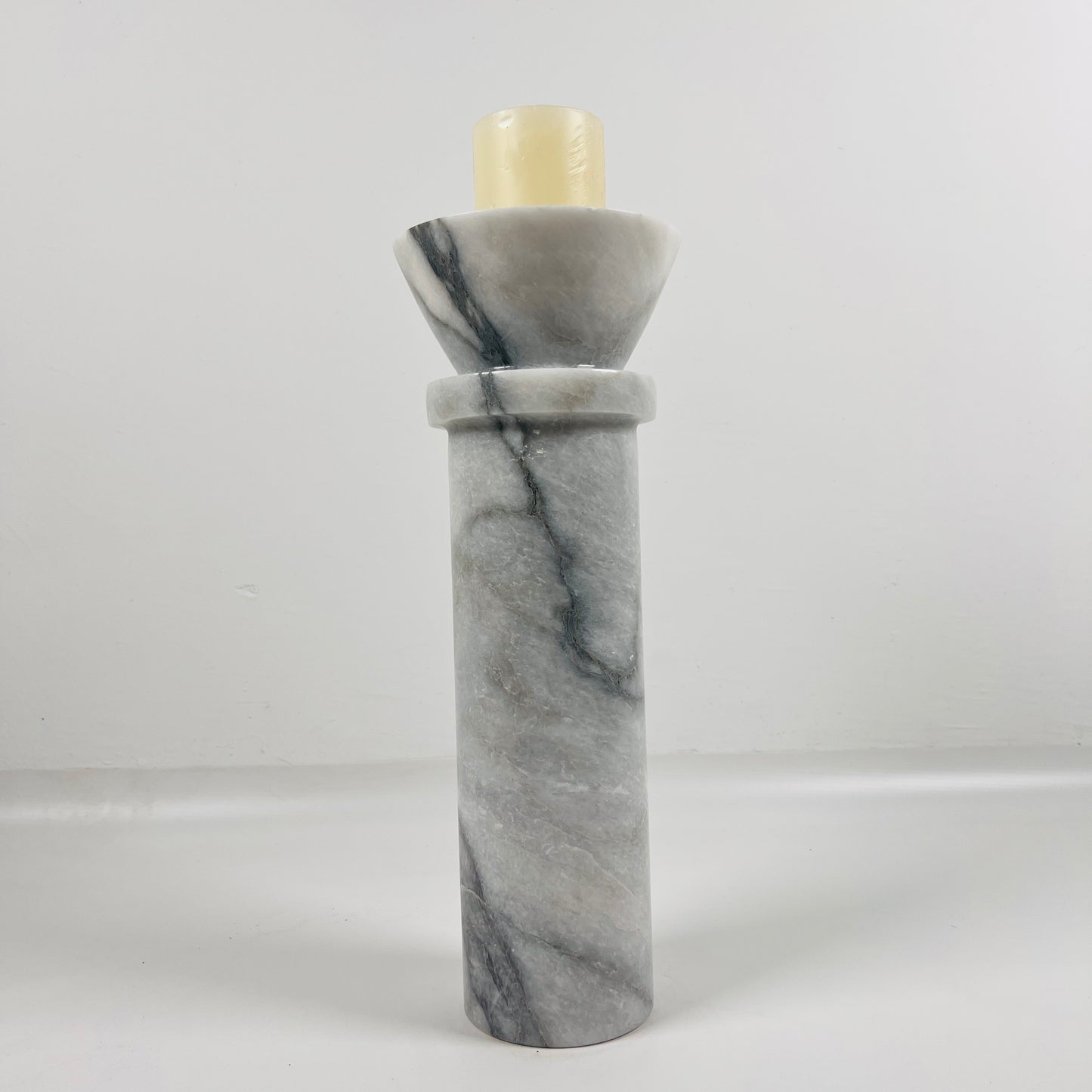 Torch Candle Stand - Gray