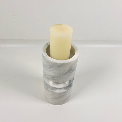 Disc Link Candle Stand - Gray