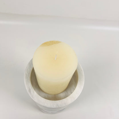 Disc Link Candle Stand - Gray