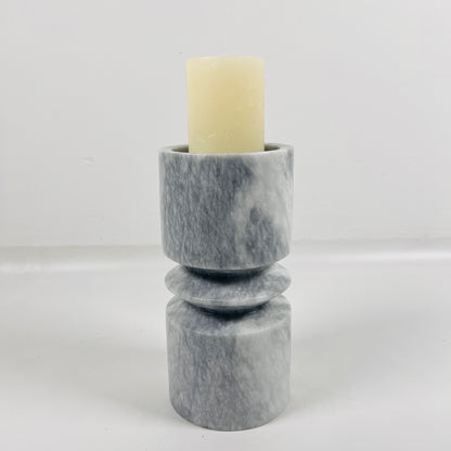 Disc Link Candle Stand - Gray