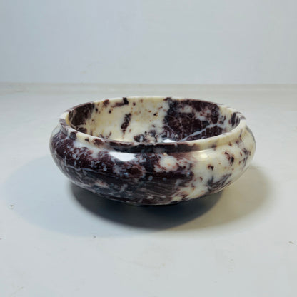 Noma Marble Bowl - Red & White