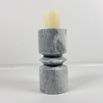 Disc Link Candle Stand - Gray