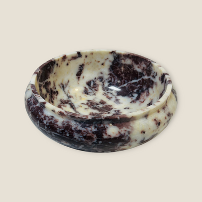 Noma Marble Bowl - Red & White