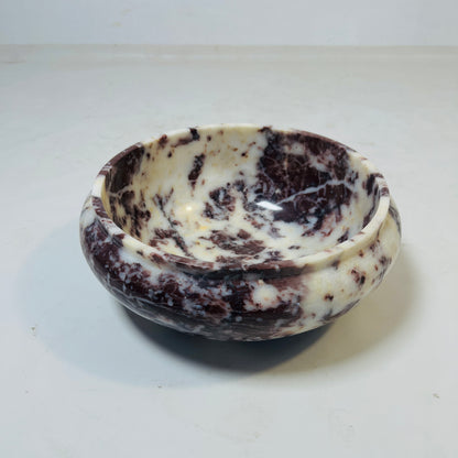 Noma Marble Bowl - Red & White