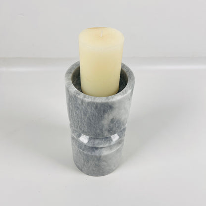 Disc Link Candle Stand - Gray