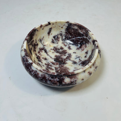 Noma Marble Bowl - Red & White