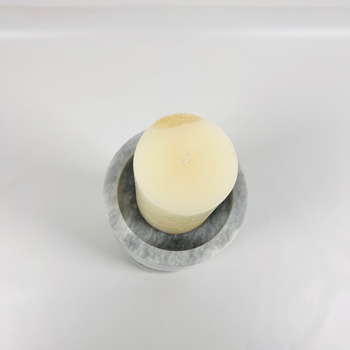 Disc Link Candle Stand - Gray