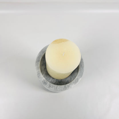 Disc Link Candle Stand - Gray