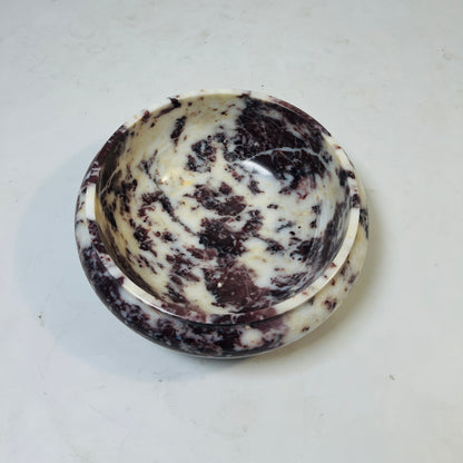 Noma Marble Bowl - Red & White