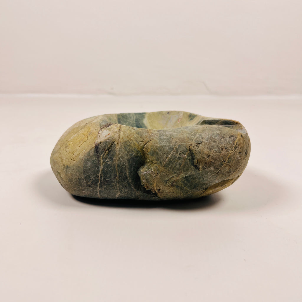 River Stone Green Webbed Ash Tray